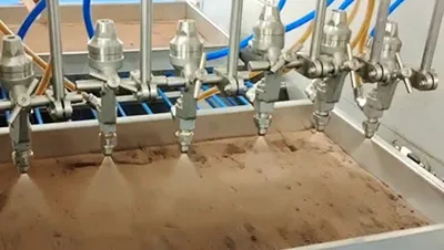 Автоматические машины для распыления сиропа и меланжа